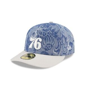 New Era Philadelphia 76ers Two-Tone Denim 59FIFTY Fitted Hat - Size 7 7/8